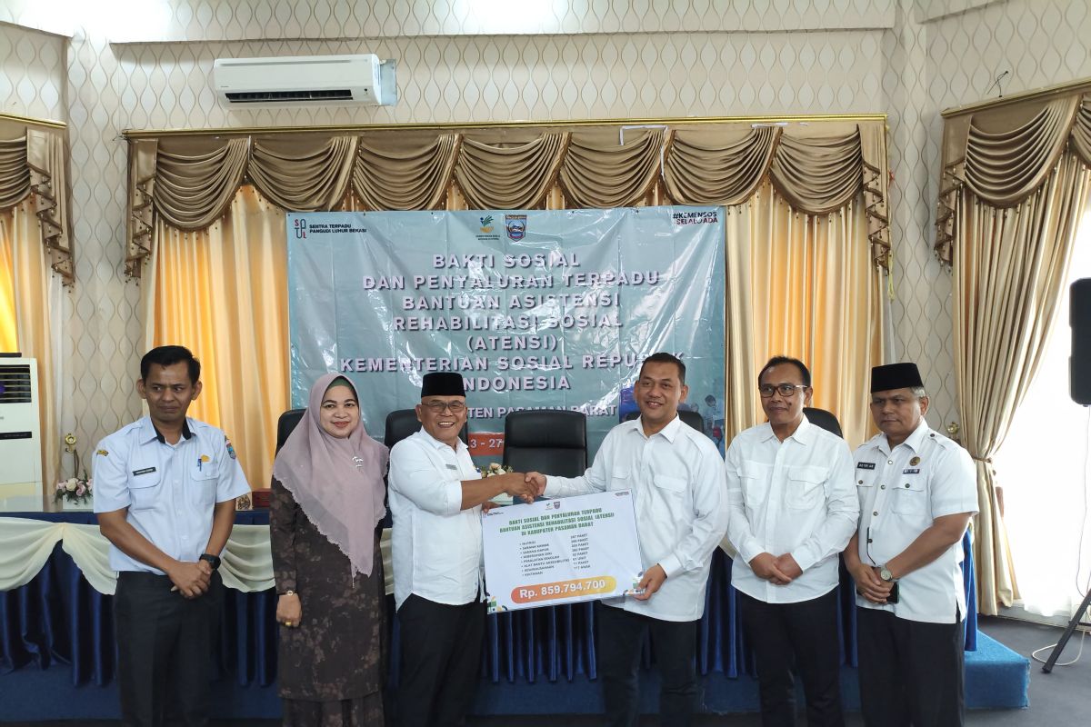 Kemensos salurkan asistensi rehabilitasi sosial di Pasaman Barat