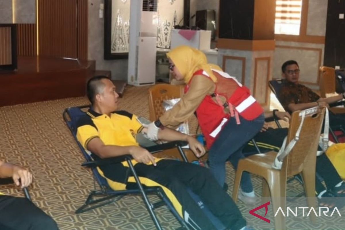 Polres Muba kumpulkan 79 kantong darah melalui kegiatan bakti sosial
