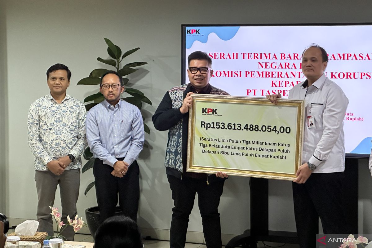 KPK serahkan barang rampasan senilai Rp153 M ke TASPEN