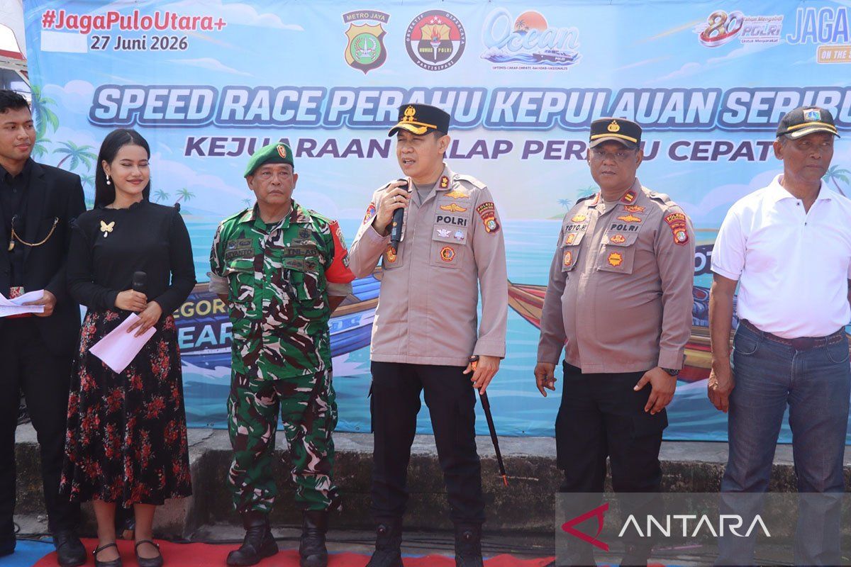 Balap kapal dan lomba mancing meriahkan HUT Polri di Kepulauan Seribu