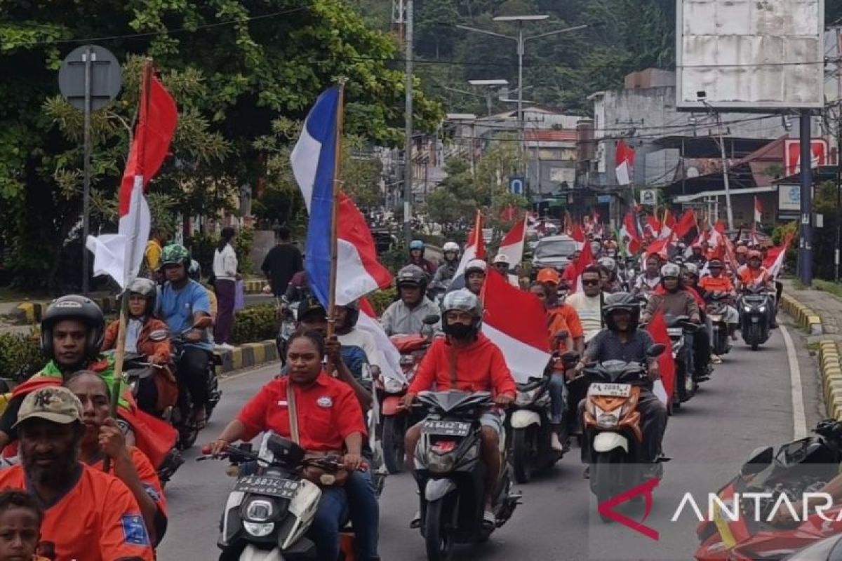 Pemkot Jayapura sebut konvoi merah putih sebagai simbol persatuan