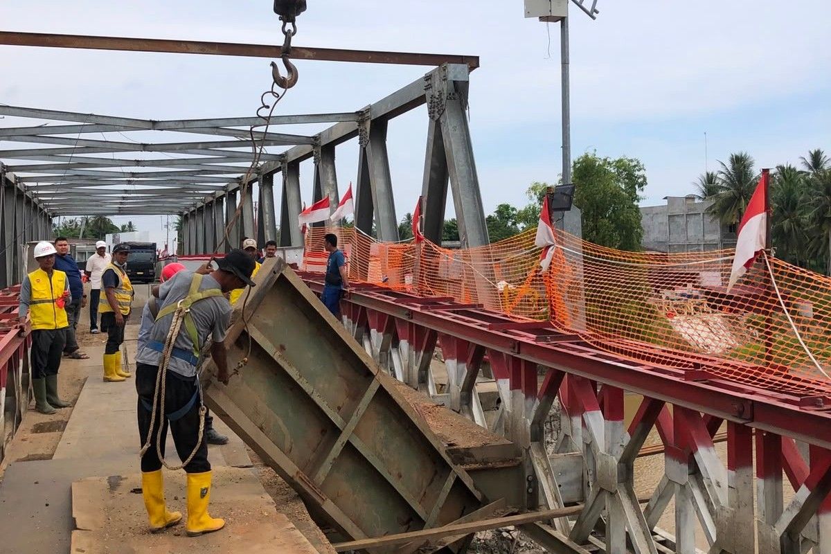 Kementerian PU percepat perbaiki Jembatan Bailey di Kutablang, Aceh
