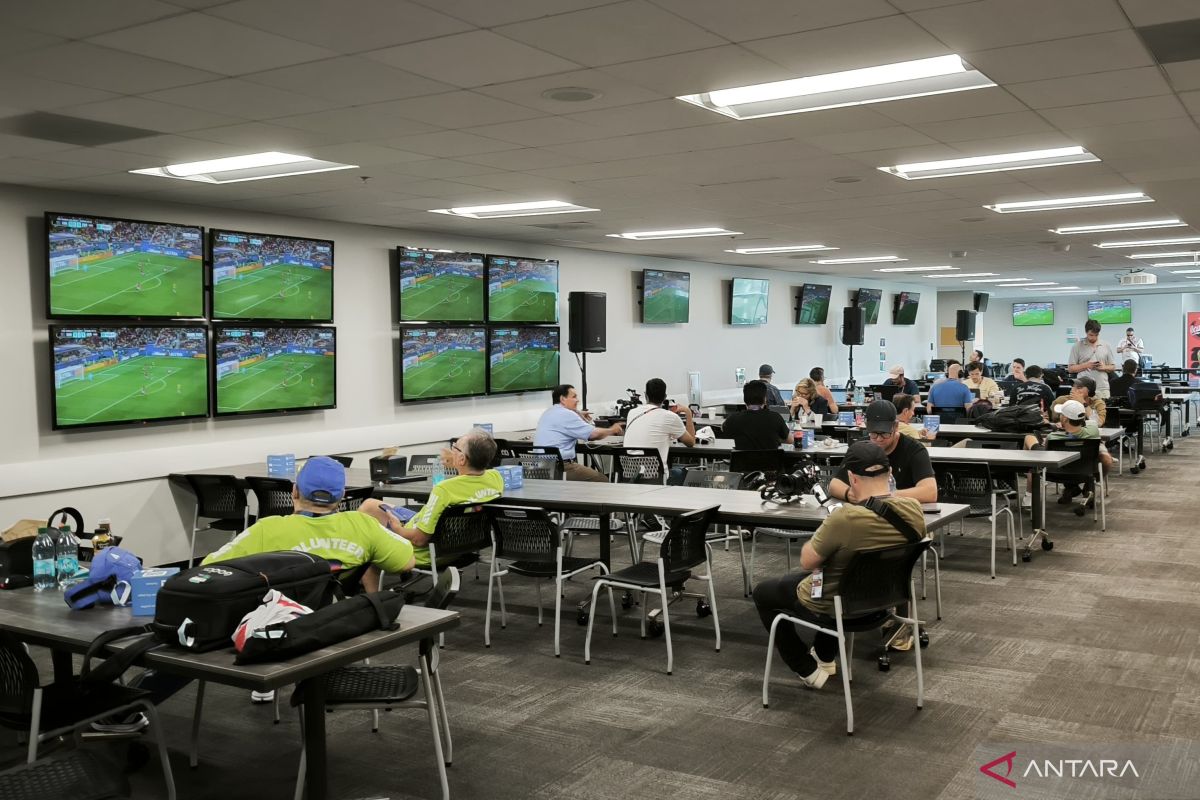 Media center Stadion Philadephia sambut jurnalis Prancis vs Paraguay