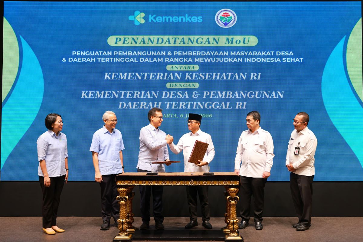 Kemenkes-Kemendes teken MoU perkuat layanan kesehatan guna bangun desa