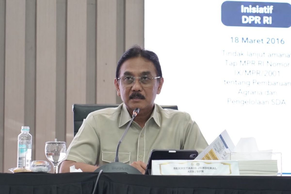 Kementerian ATR: RUU Administrasi Pertanahan perkuat sistem agraria