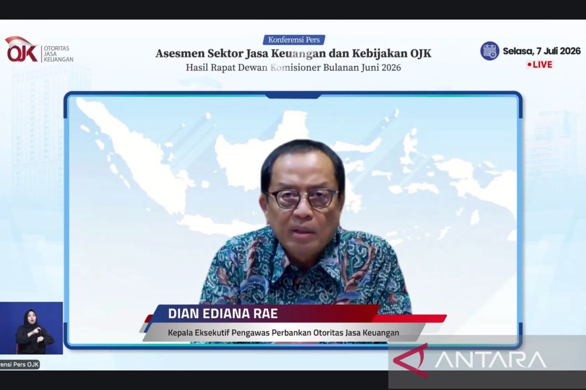 OJK catat kredit industri perbankan capai Rp8.918 triliun per Mei 2026