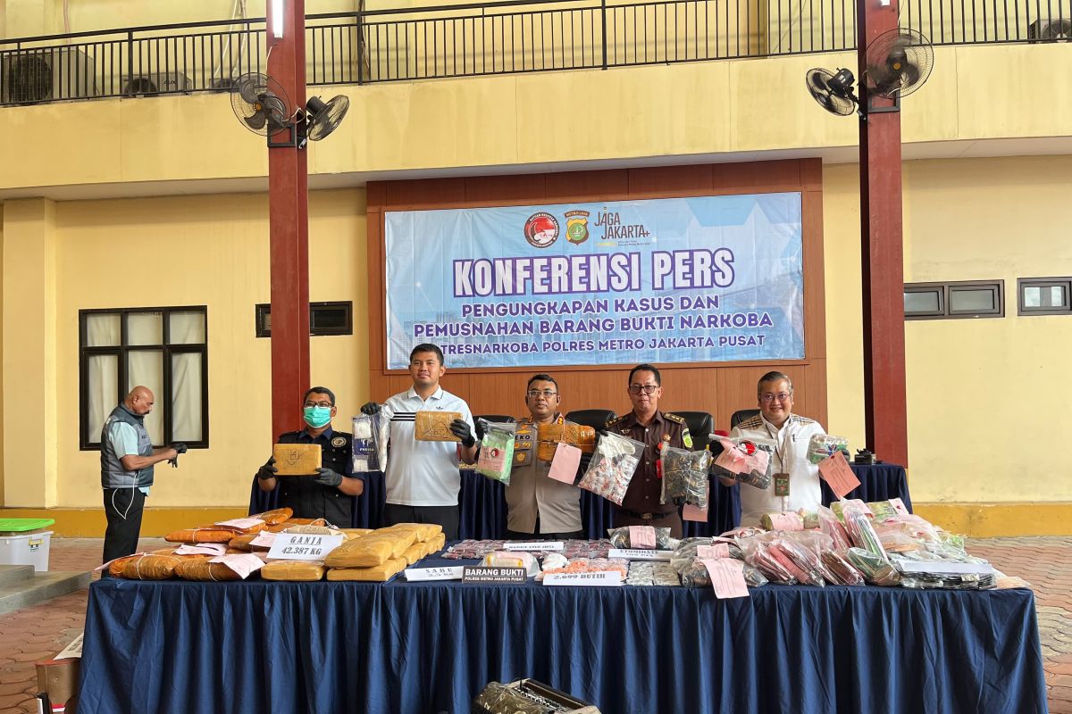 Polres Jakpus ungkap 12 kasus narkotika selama Juni 2026