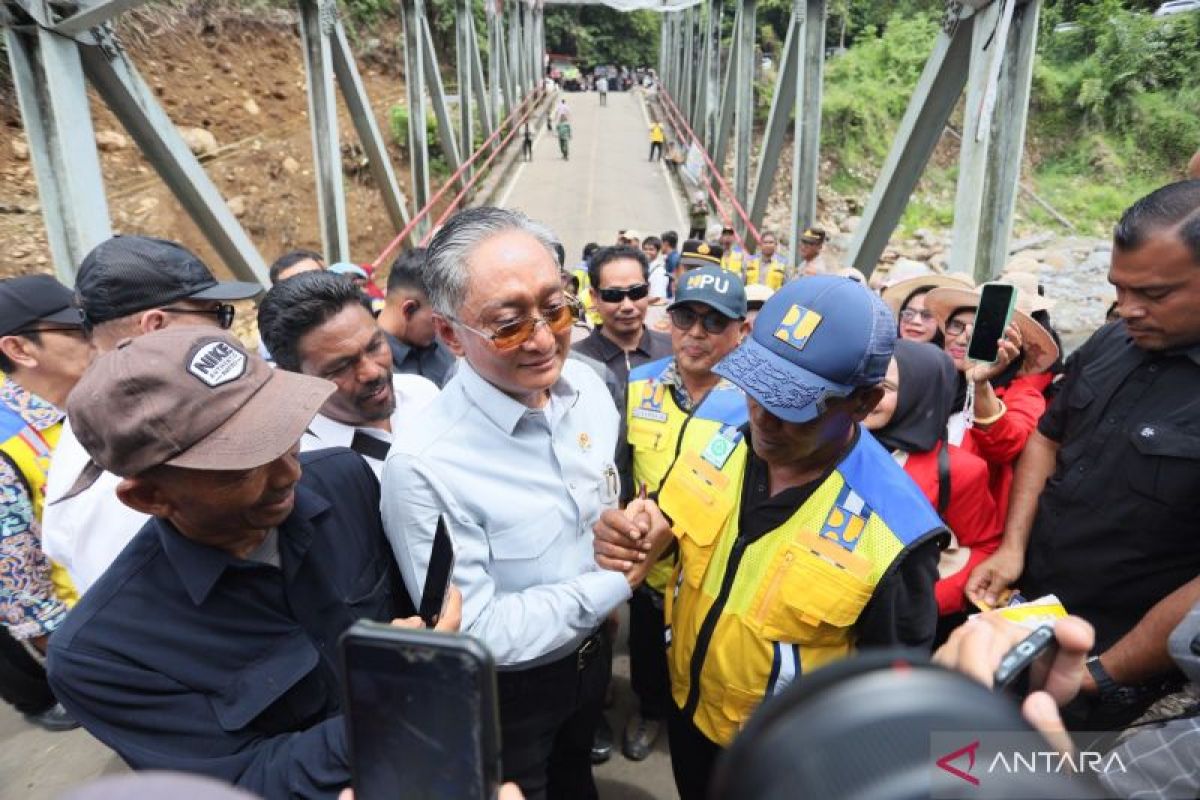 Menteri PU tugaskan PT PP perkuat struktur jembatan Enang-enang, Aceh