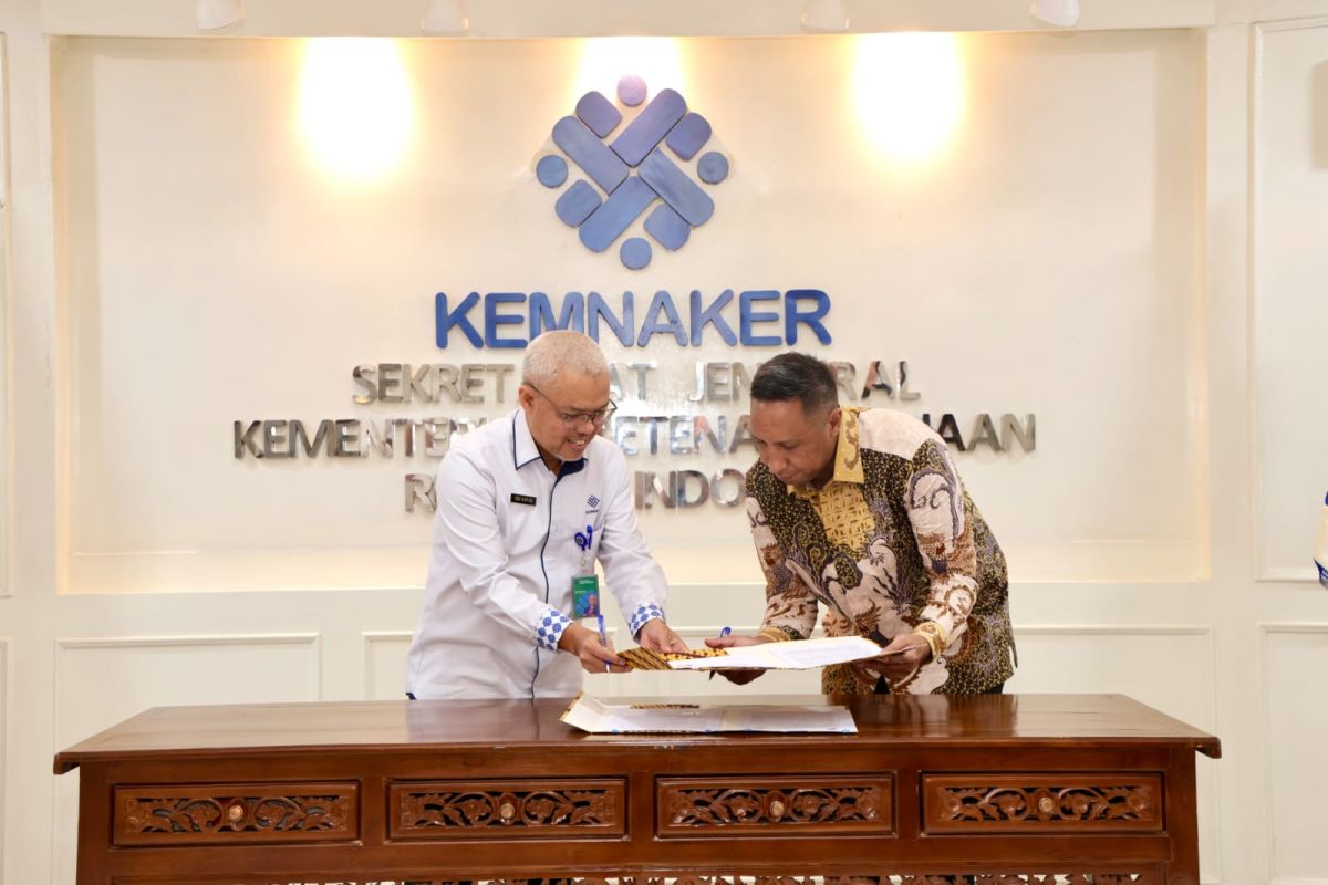 Kemnaker-HIPMI Jaya teken kerja sama peningkatan SDM