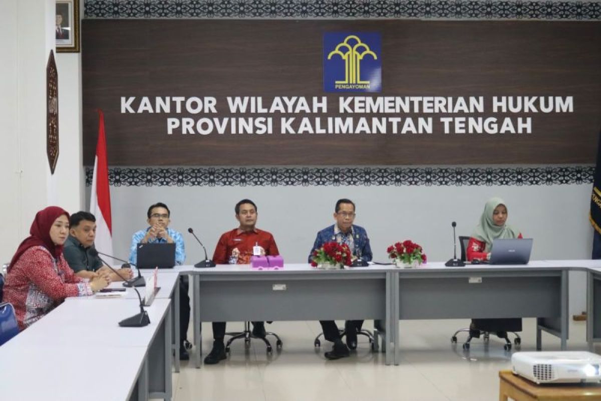 Kanwil Kemenkum Kalteng harmonisasi dua raperbup strategis Kabupaten Kapuas