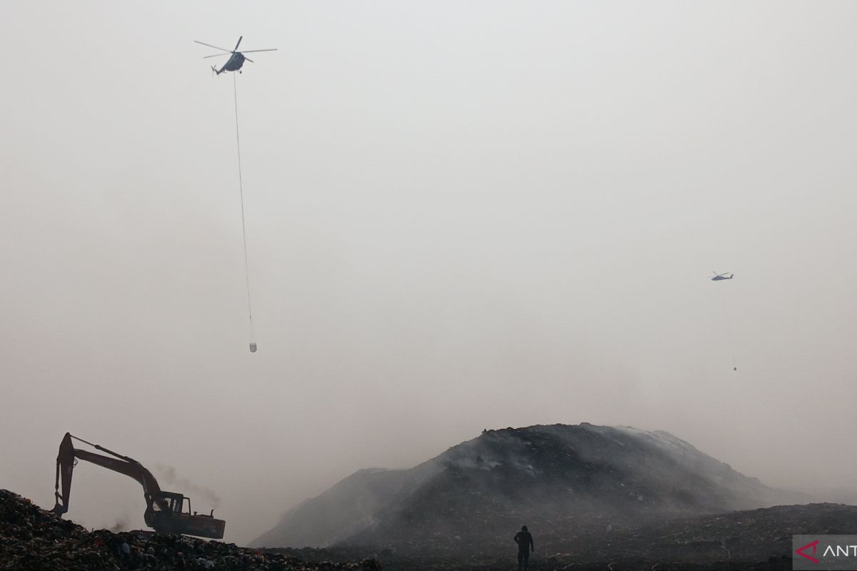 Pasca pemadaman, Pemkab bangun embung di sekitar TPA Jatiwaringin