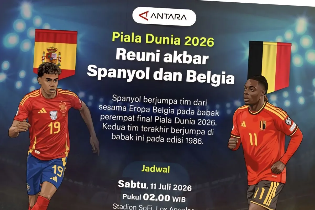 Piala Dunia 2026 : Prediksi Belgia vs Spanyol