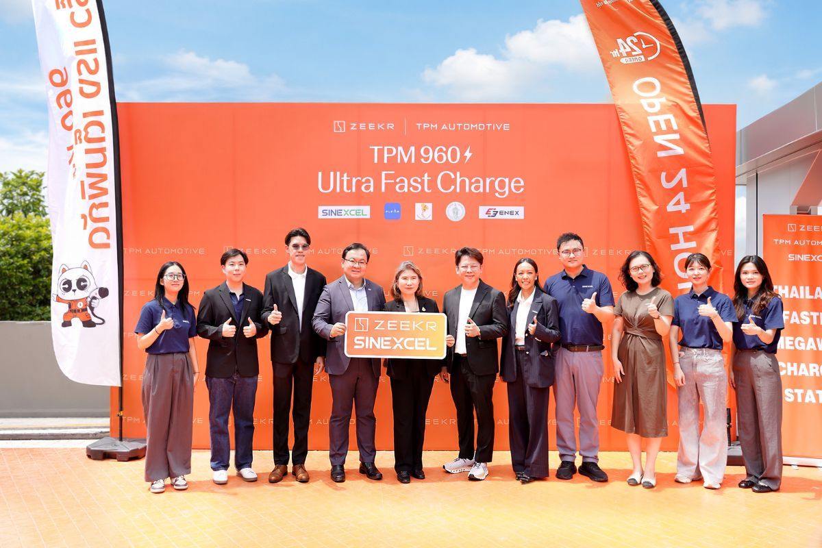 ZEEKR, TPM Automotive, dan SINEXCEL Resmikan Stasiun Pengisian Daya Megawatt Tercepat di Thailand