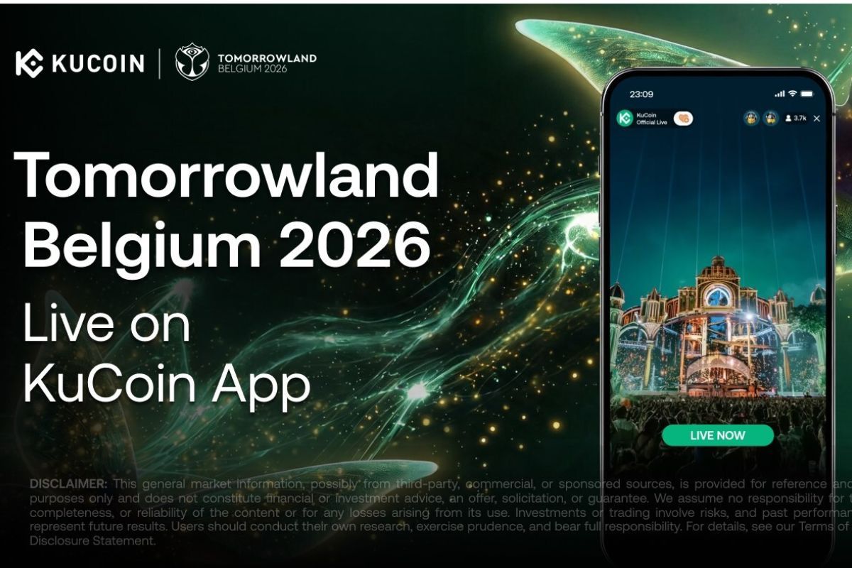 KuCoin Hadirkan Siaran Langsung Tomorrowland Belgium 2026 Secara Resmi di Aplikasi KuCoin