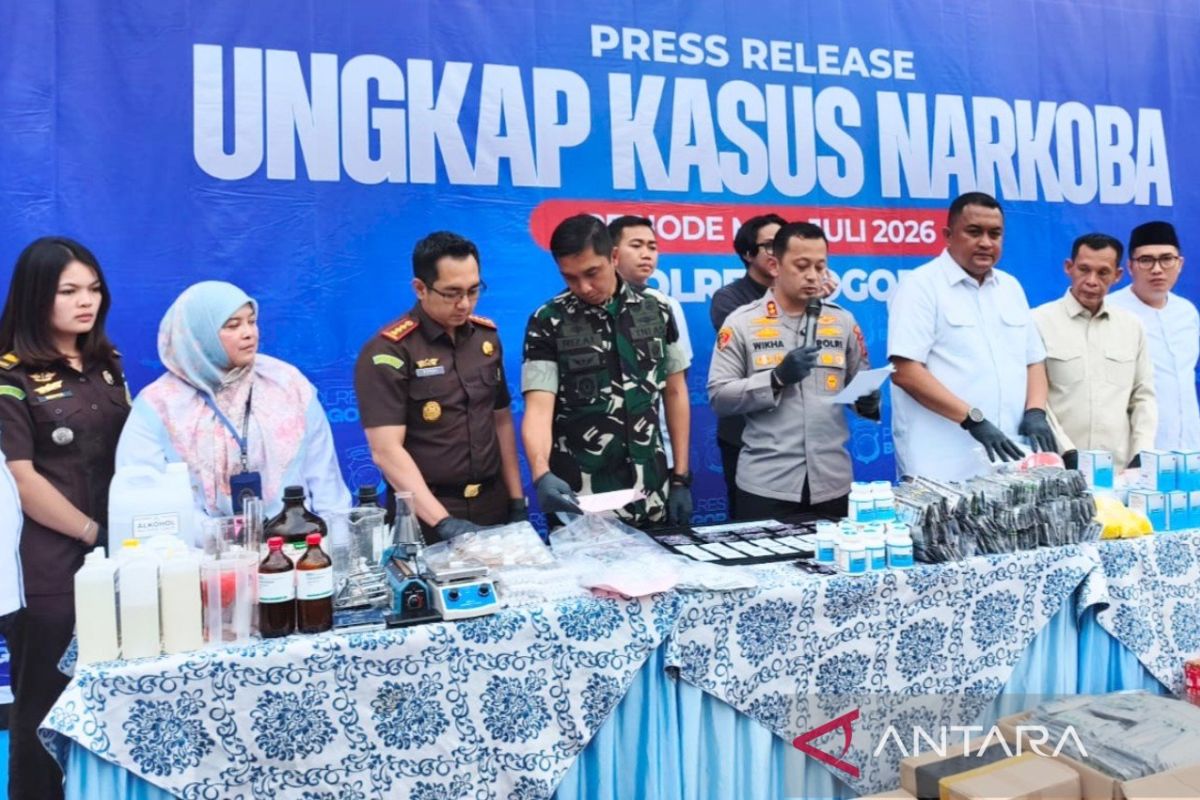 Polres Bogor bongkar peredaran etomidat senilai Rp6 juta per kartrid