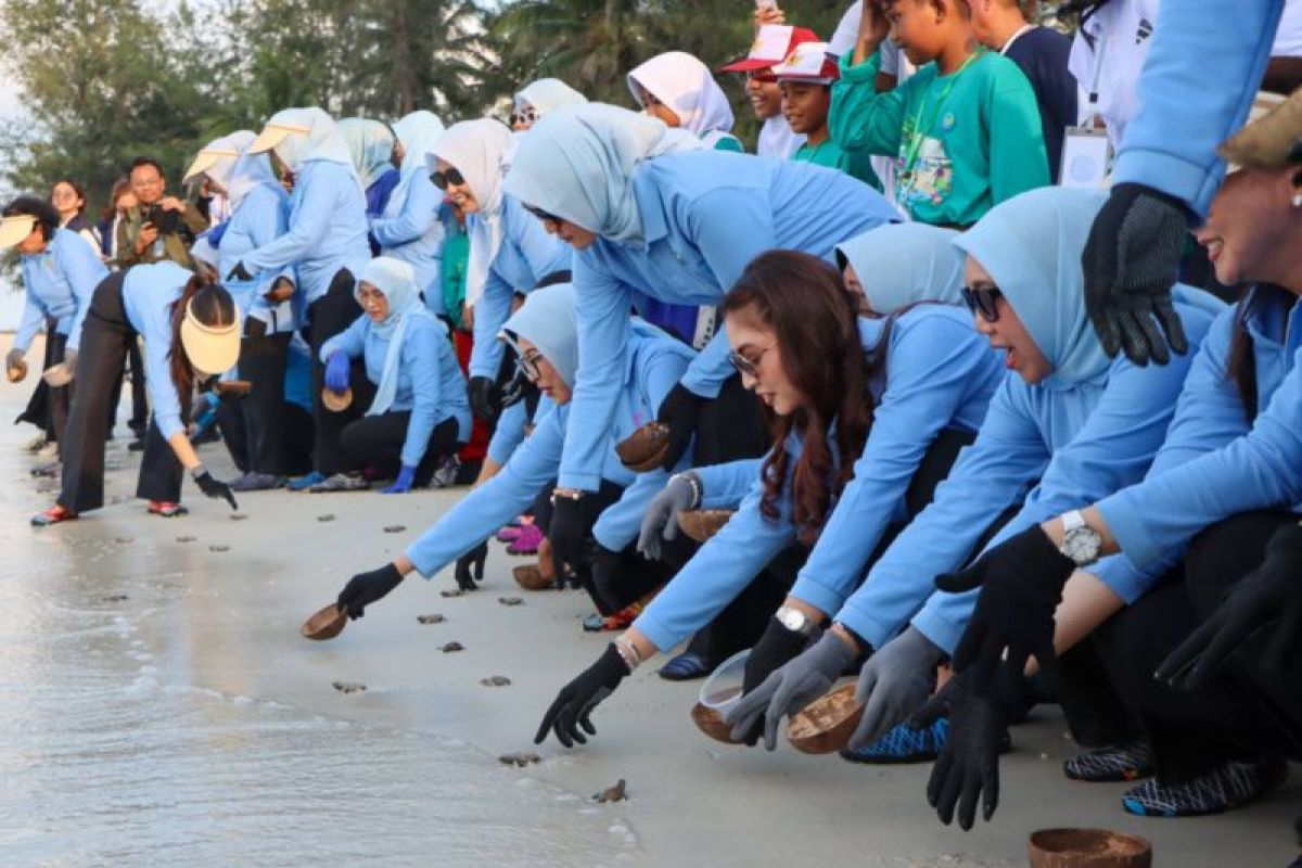 Selvi Gibran peringati HAN dengan melakukan konservasi laut di Bintan