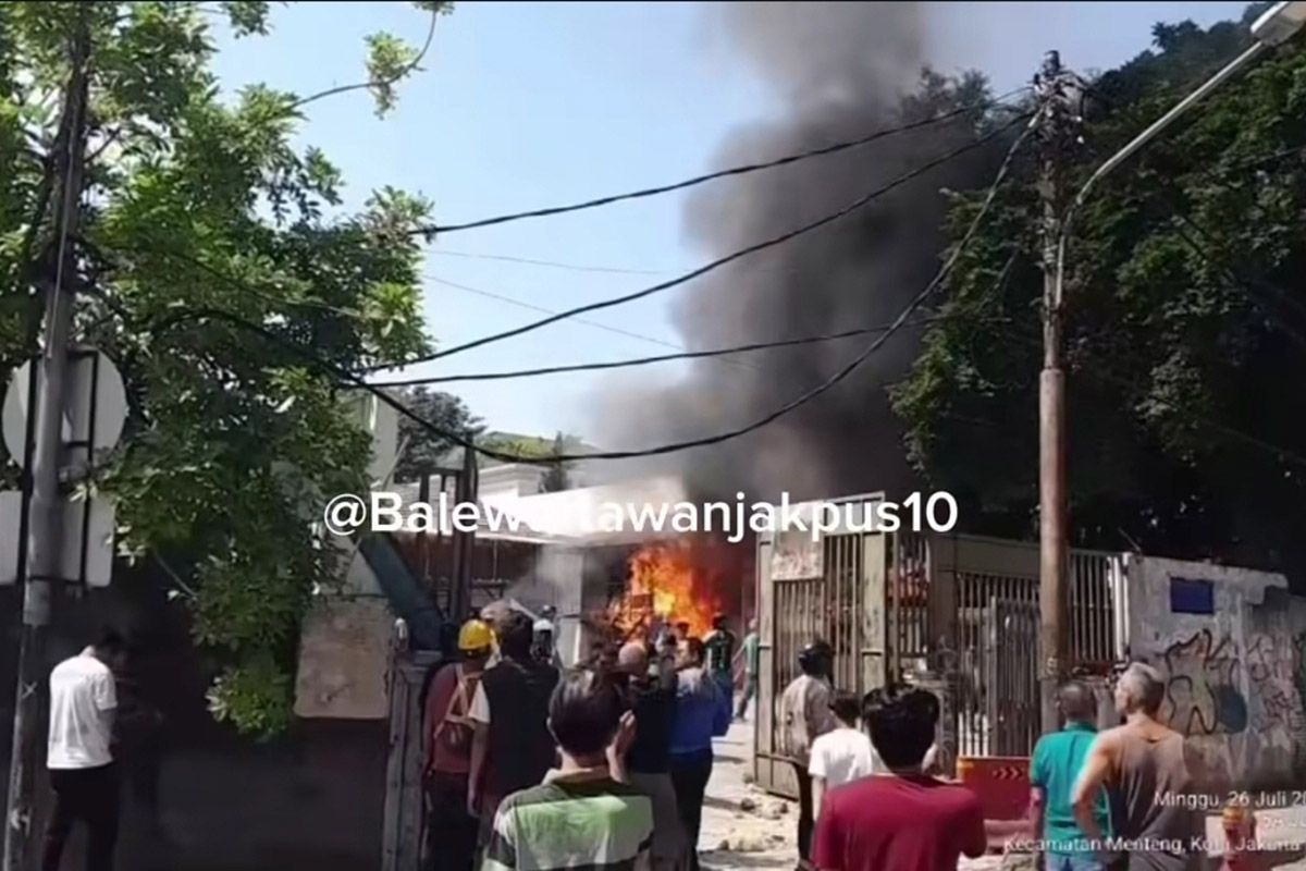 Personel gabungan disiagakan jaga Jalan Tambak Menteng usai bentrokan