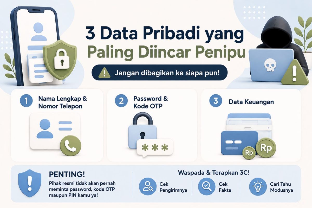 Ilustrasi berita Nasional: 5 data pribadi yang jangan dibagikan di medsos