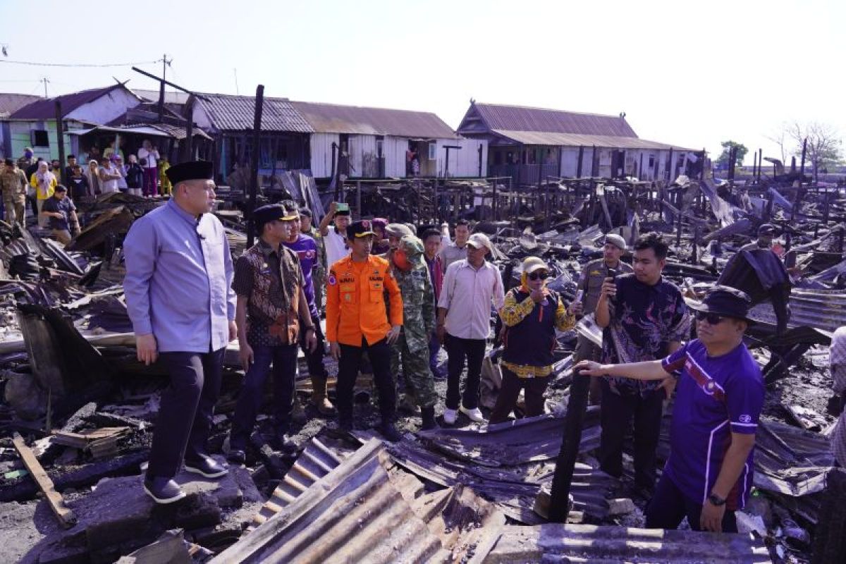 Polisi cari penyebab kebakaran 57 rumah di Tallo