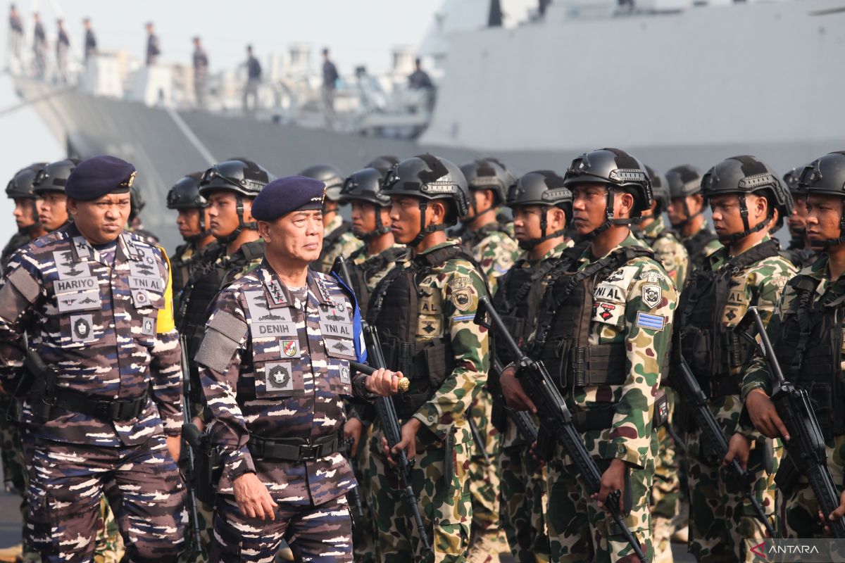 Apel Gelar Kesiapan Matra Laut Latopsfib pada Latihan TNI Terintegrasi