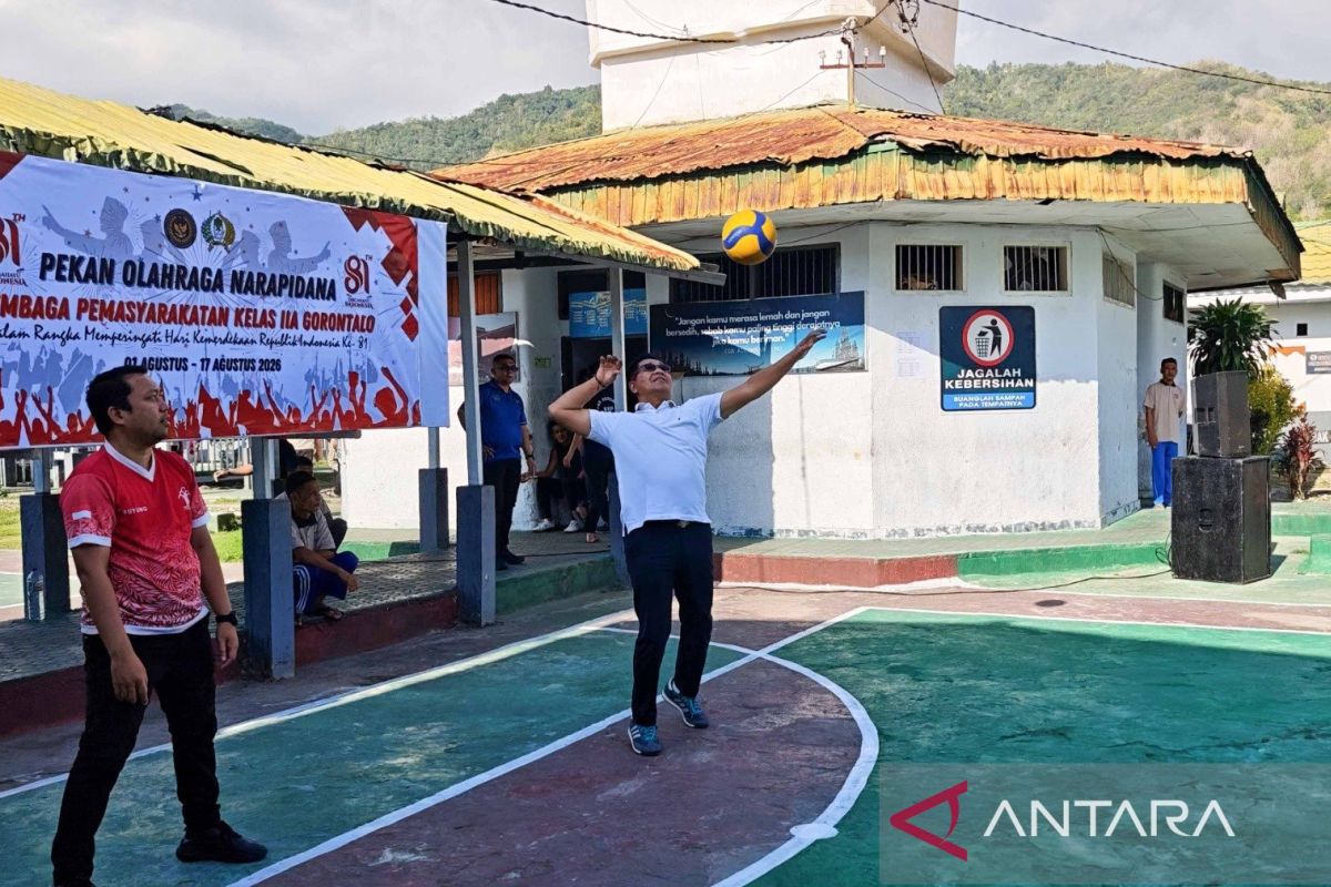 Lapas Gorontalo gelar pekan olahraga antar warga binaan