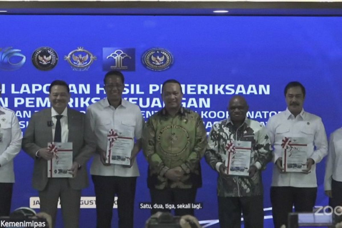 BPK berikan opini WTP kepada Kemenko Kumham Imipas atas LK 2025