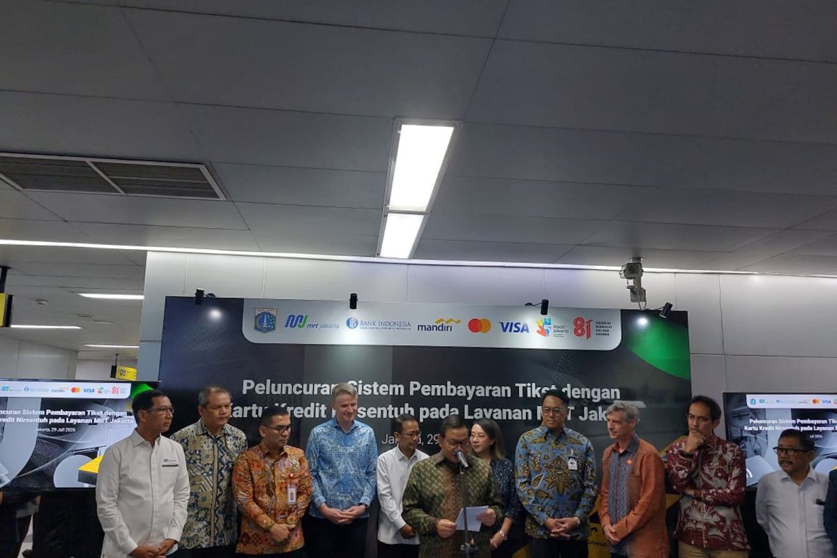 MTI dorong kemudahan transaksi nirsentuh di MRT Jakarta