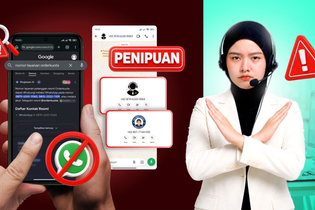 Manajemen Orderkuota ajak masyarakat tak tertipu kontak palsu