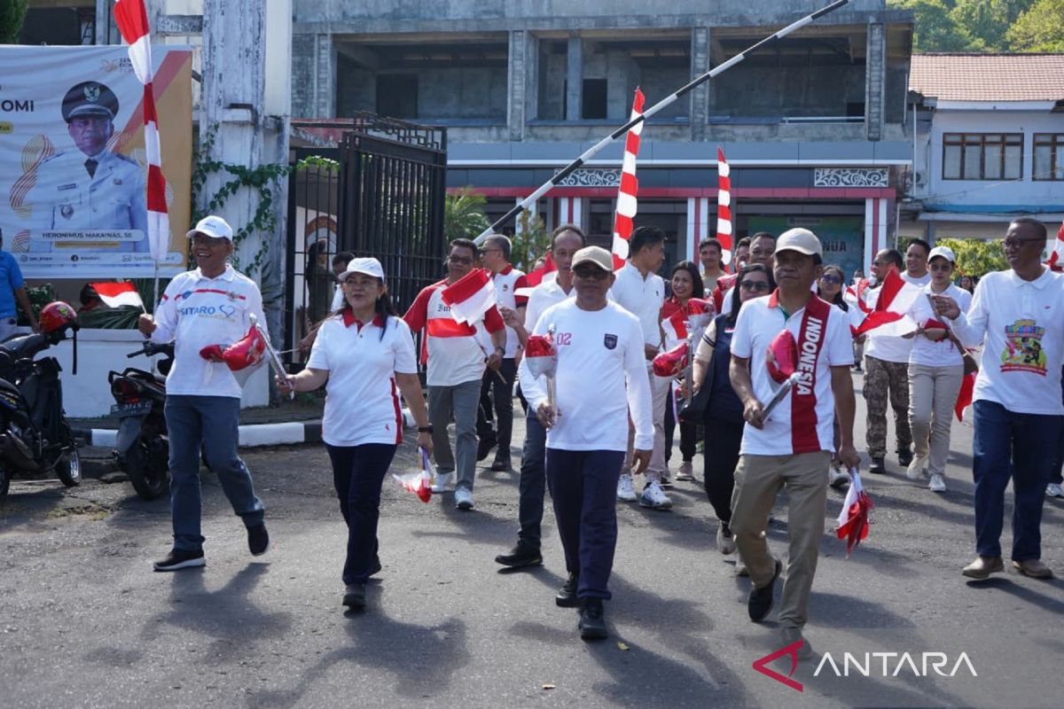 Plt Bupati Sitaro launching Semarak HUT ke-81 Kemerdekaan RI