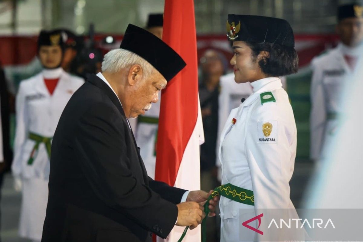 Kepala Otorita IKN kukuhkan 75 personel Paskibra HUT ke-81 RI