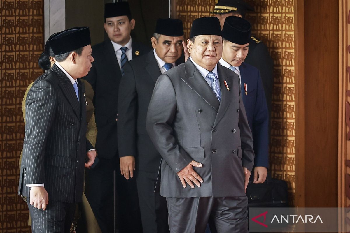 Presiden Prabowo dan Wapres Gibran tiba di Sidang Tahunan MPR 2026, didampingi Pimpinan MPR, DPR dan DPD