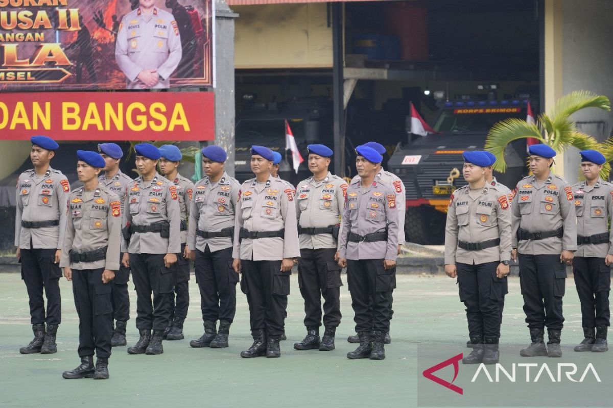 Polda Sumsel kerahkan 354 personel Aman Nusa II mitigasi karhutla