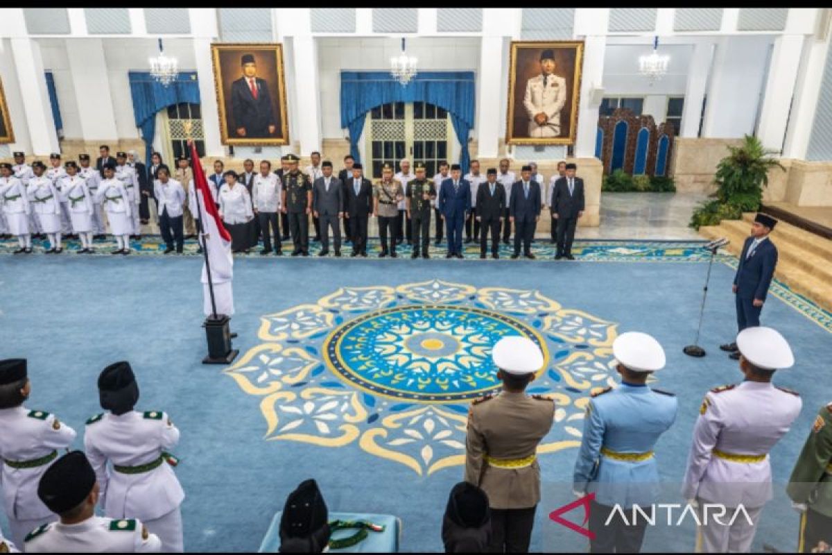Suasana Upacara Pengukuhan Paskibraka Tingkat Nasional 2026