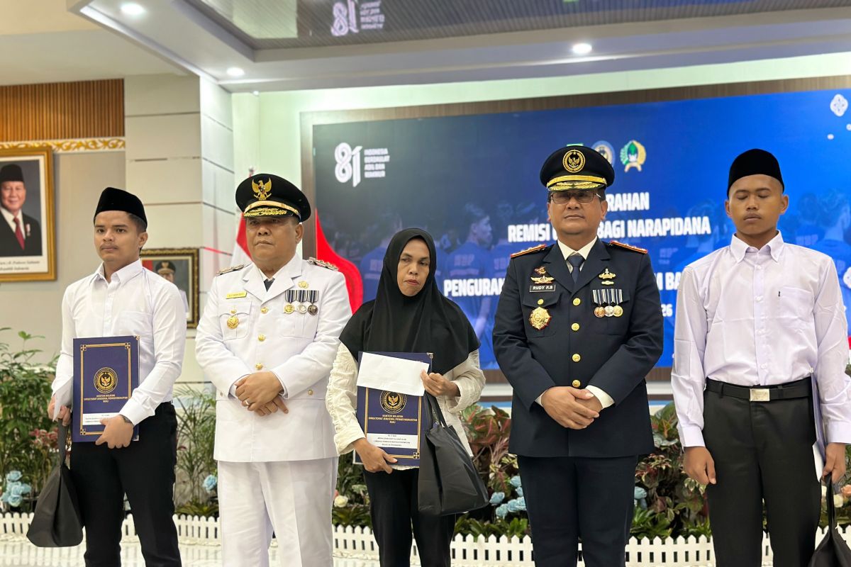 185 warga binaan di Riau langsung bebas usai dapat remisi