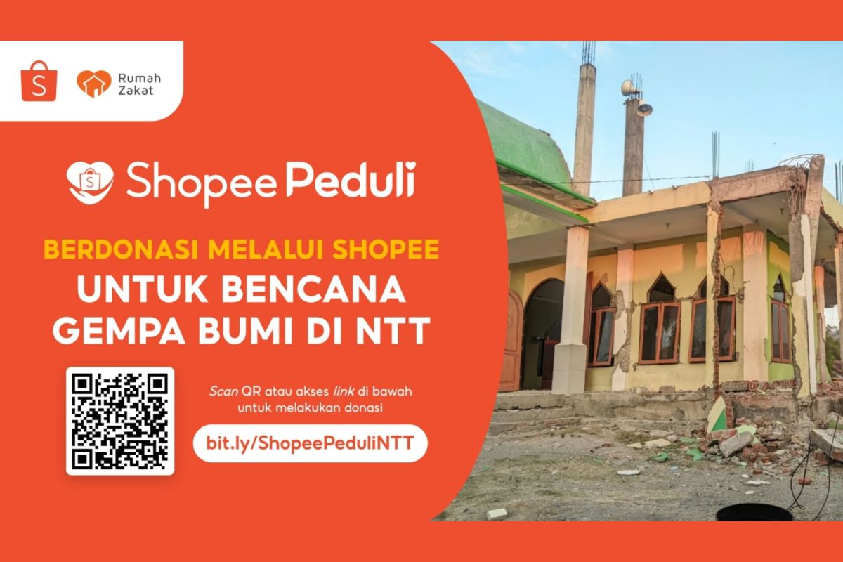 Shopee gandakan donasi, perkuat gotong royong digital pulihkan NTT
