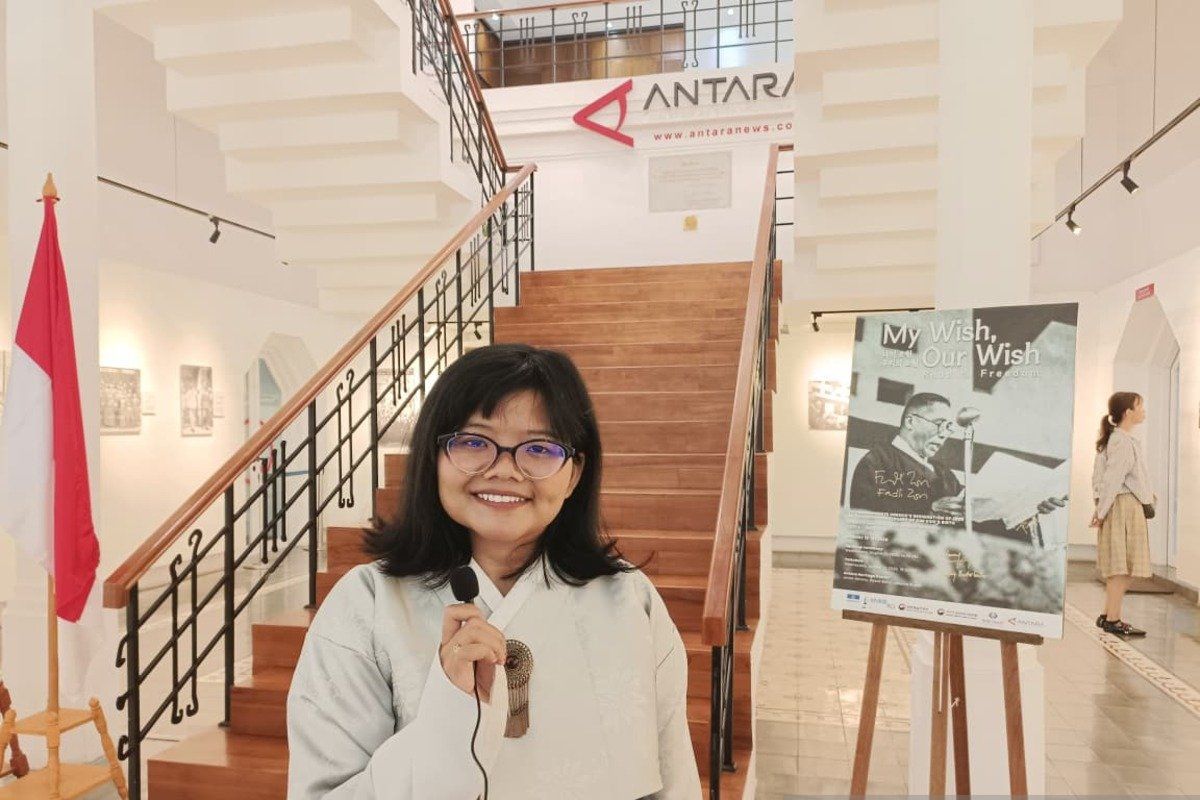 Pengunjung ramaikan pameran budaya Korsel di ANTARA Heritage Center