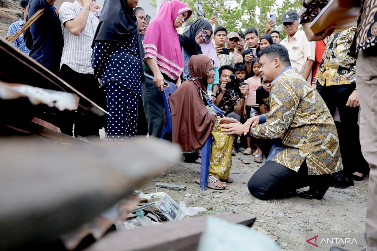 Pemprov Sumut perbaiki rumah yang rusak akibat puting beliung di Medan