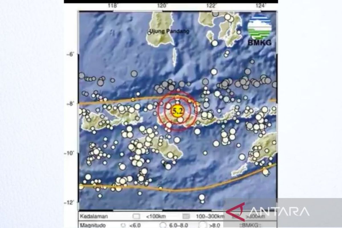 Gempa magnitudo 5,2 guncang Manggarai NTT tak berpotensi tsunami