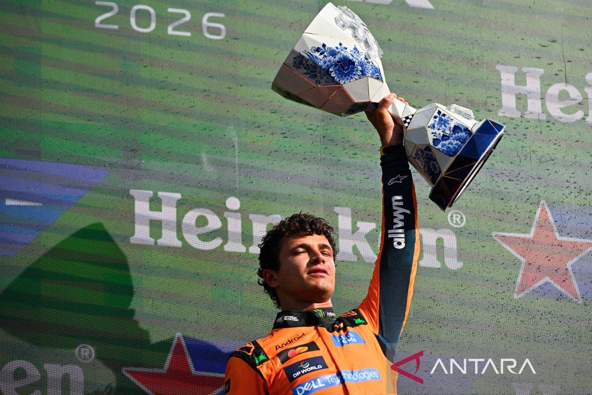 Lando Norris juara GP Belanda 2026, Verstappen alami kecelakaan