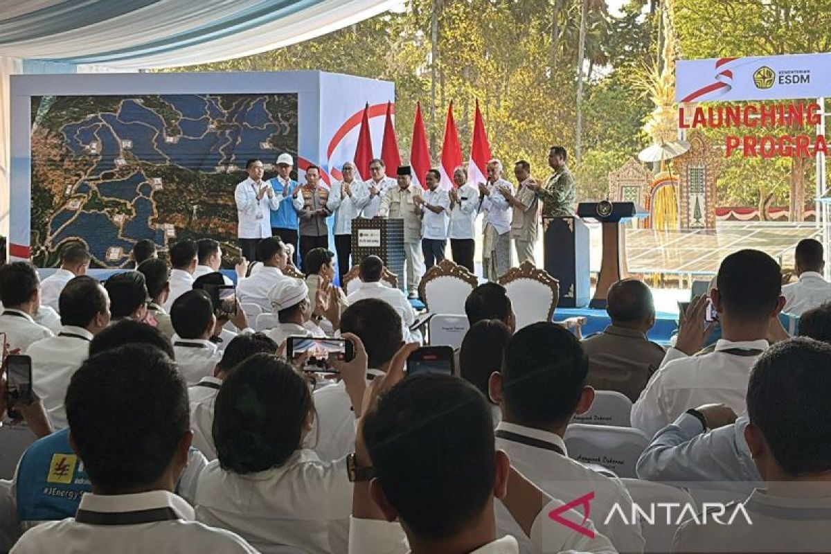 Prabowo luncurkan PLTS 100 GWp, tantang tim energi rampung dua tahun