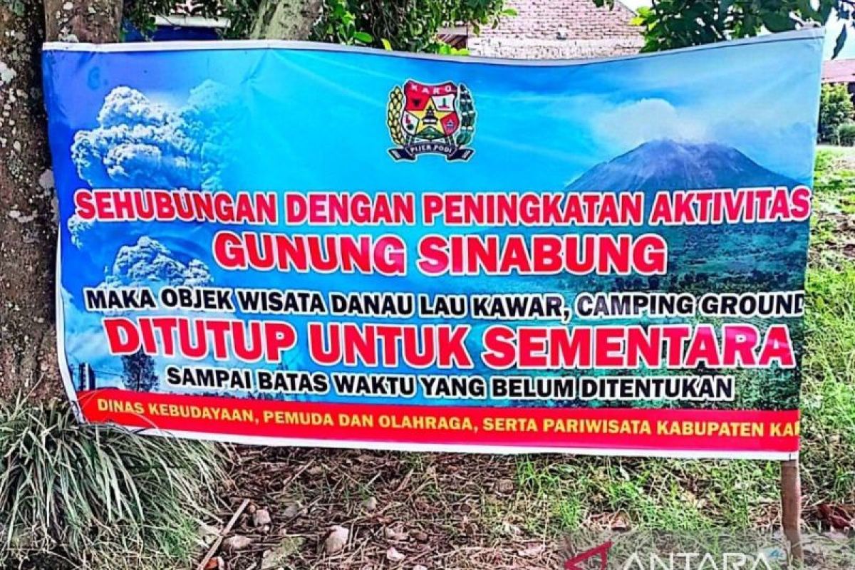 Pemkab tutup akses ke Danau Lau Kawar dampak aktivitas Gunung Sinabung