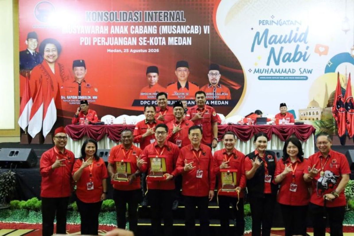 Rapidin Simbolon buka Musancab PDIP Medan Hasyim, tekankan soliditaskader