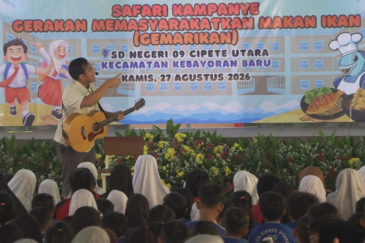 Sudin KPKP Jaksel edukasi gemar makan ikan agar siswa sehat dan cerdas
