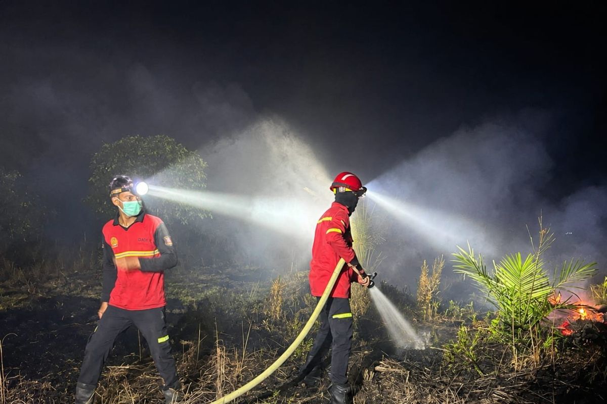 Perusahaan HTI Jambi dukung satgas atasi karhutla di Pandan Sejahtera - ANTARA News Jambi