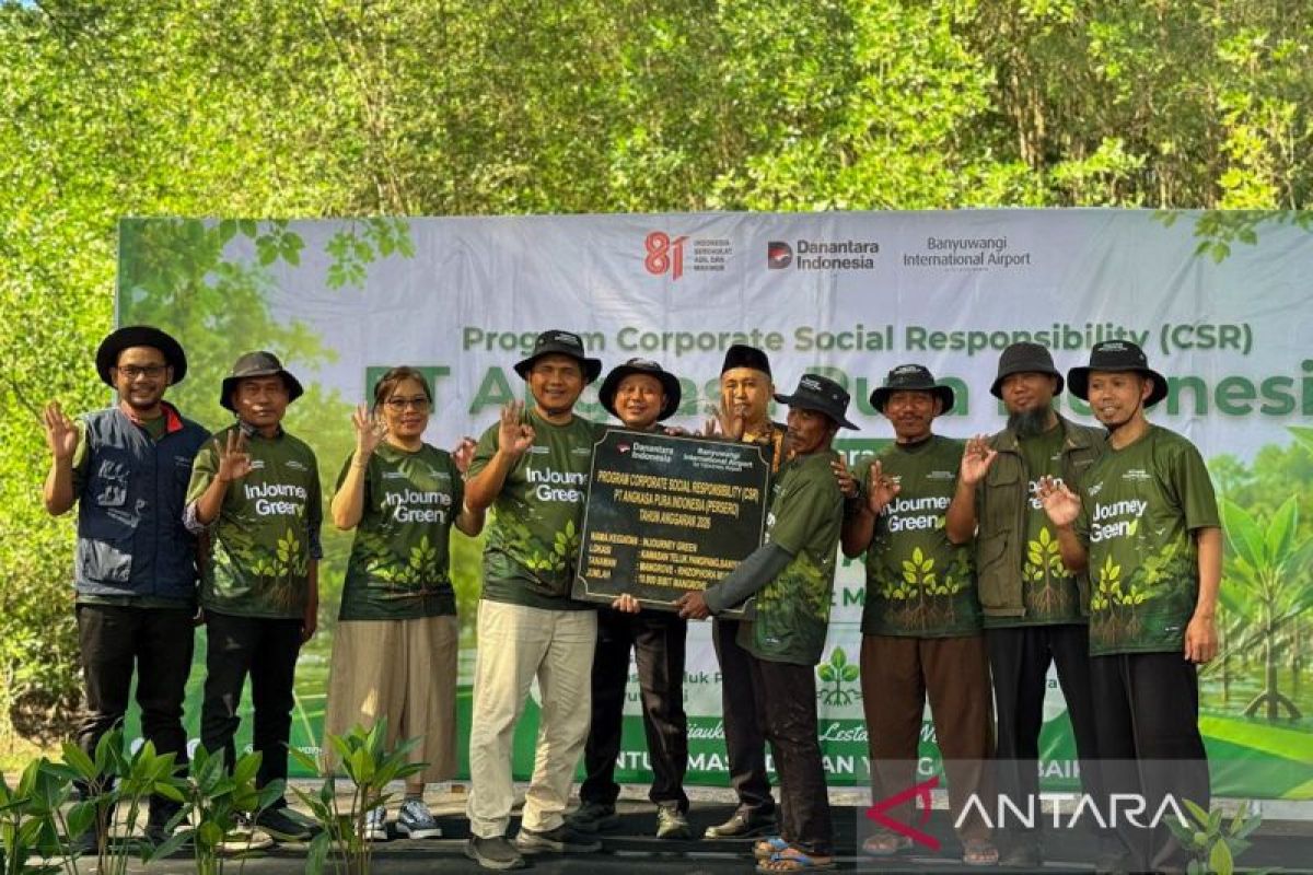 InJourney Airports tanam 10.000 bibit mangrove di pesisir Banyuwangi - ANTARA News Jawa Timur