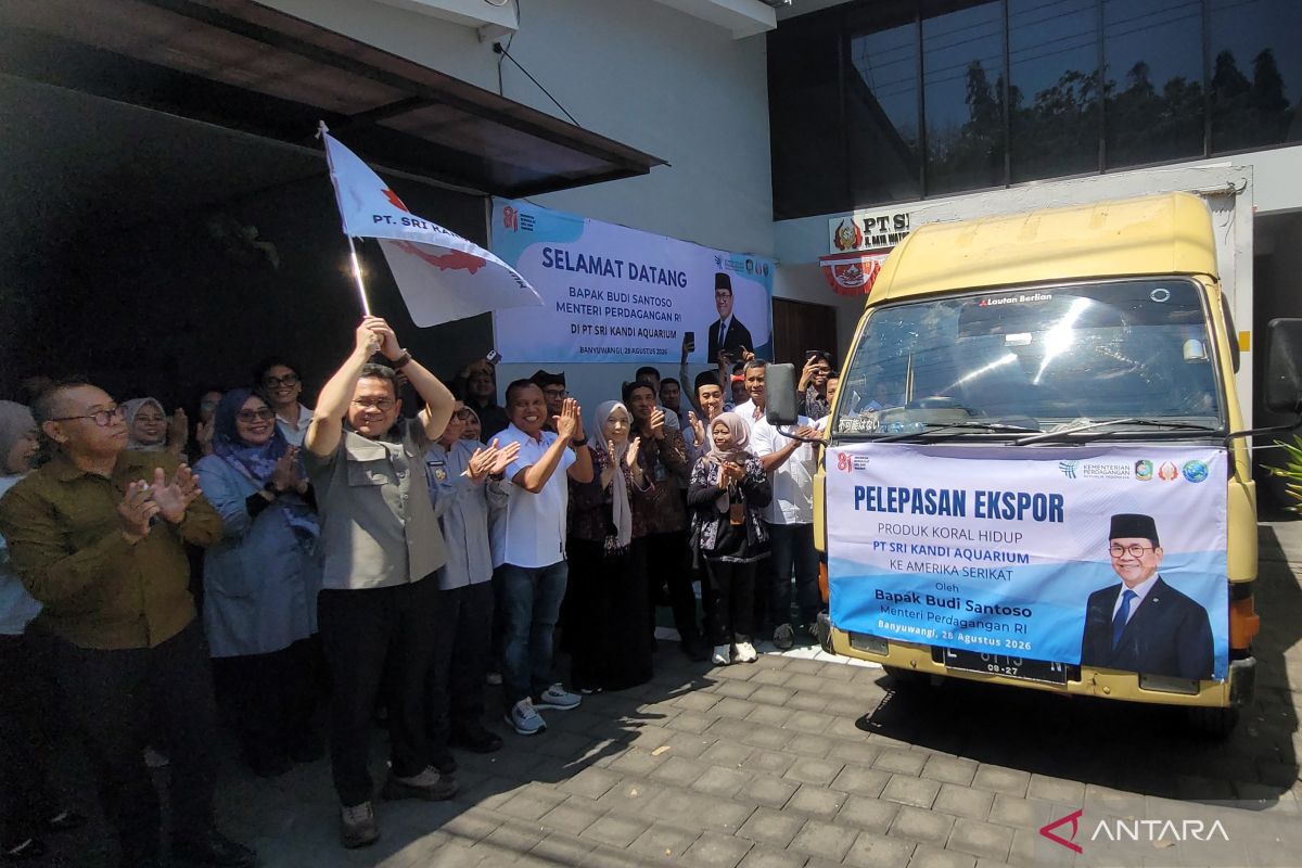Mendag lepas ekspor karang hias hidup Banyuwangi tujuan AS