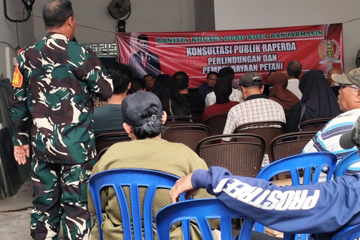 DPRD Banjarmasin Dorong Perda Perlindungan Petani Lebih Aplikatif