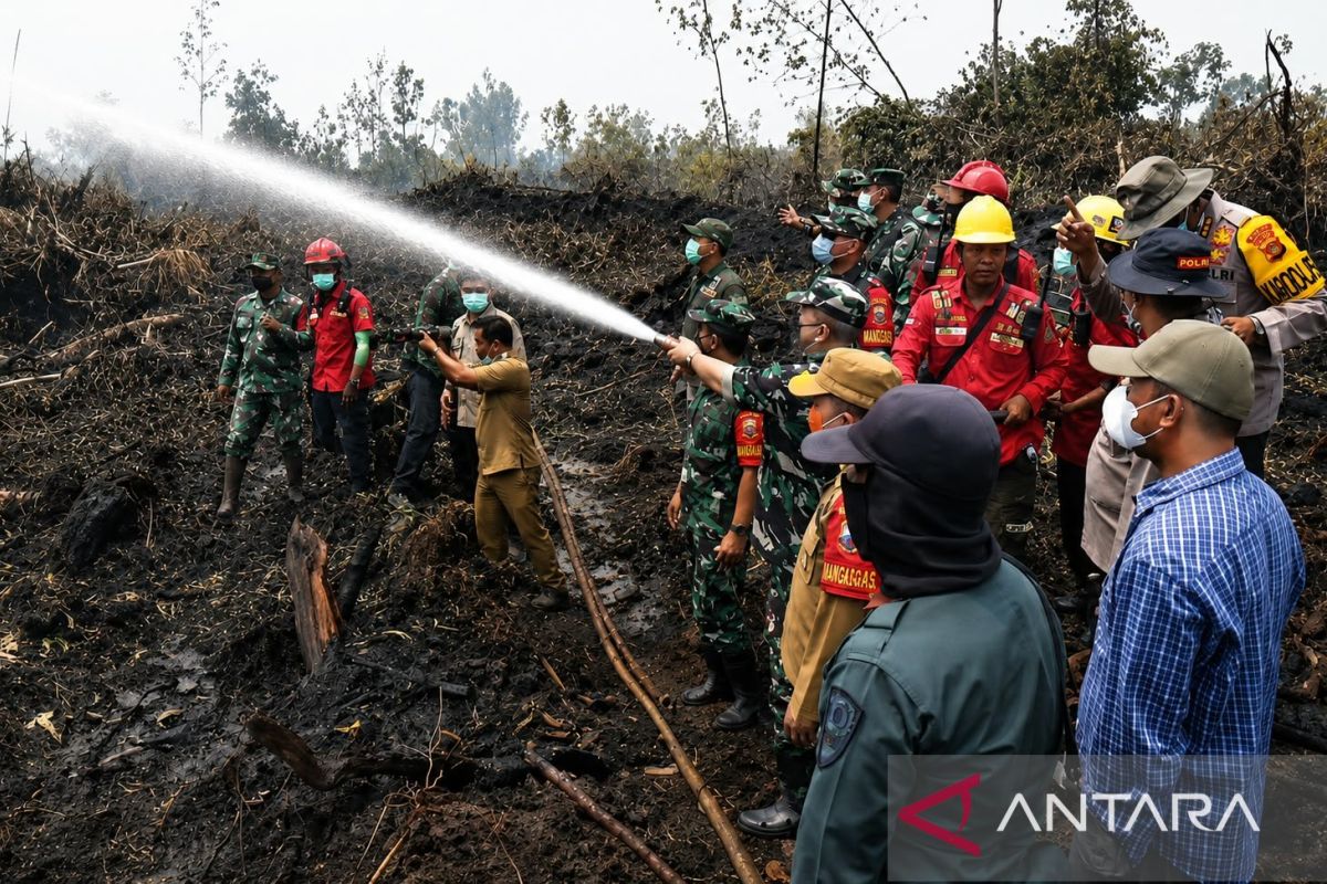 Gubernur Jambi dan Pangdam Apresiasi Satgas Karhutla HLG Londerang