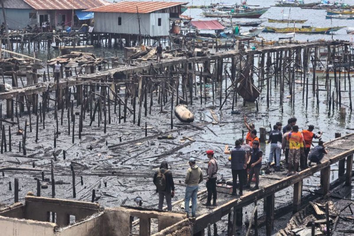 Penyidik gandeng Labfor Polda Papua selidiki kebakaran di Mandala