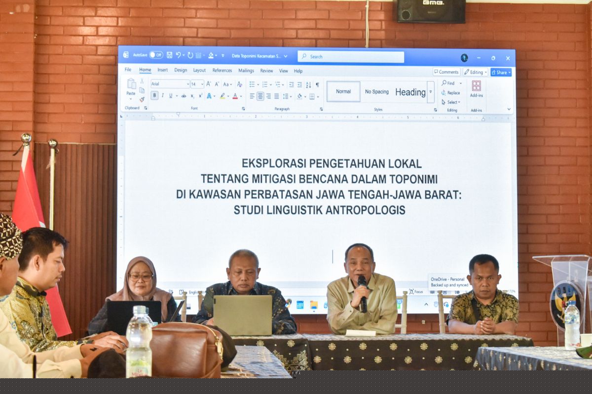 UGM gali pengetahuan lokal mitigasi bencana dalam toponimi di perbatasan Jateng - Jabar